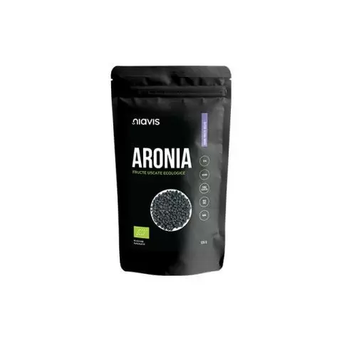 Aronia Fructe Uscate Raw Ecologice 125g, Niavis