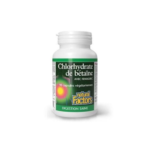 Betaina Hidroclorica + Schinduf 90 cps, Natural Factors
