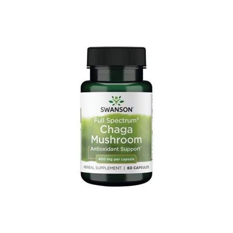 Chaga Mushroom 400mg 60 cps, Swanson