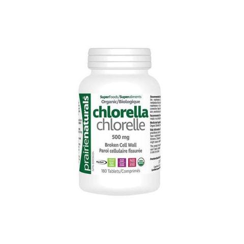Chlorella 500mg 180 tbl, Prairie Naturals