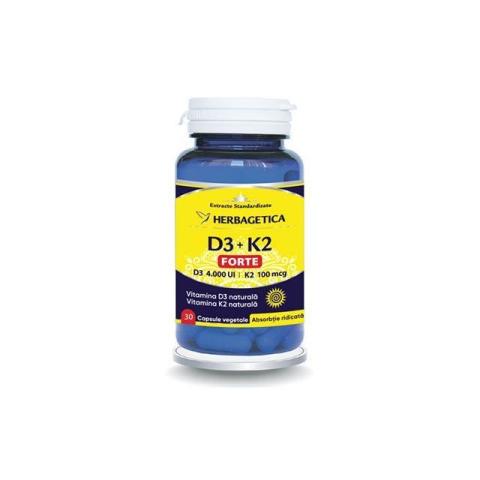 D3+K2 Forte 30cps, Herbagetica