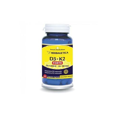 D3+K2 Forte 60cps, Herbagetica