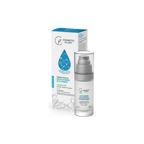 Q10 Forte - Crema contur ochi si buze cu coenzima Q10 & ulei de masline organic 30ml, Cosmetic Plant