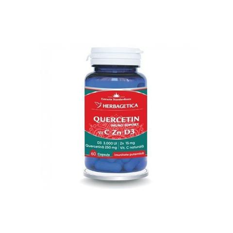 Quercetin Imuno Suport 60cps, Herbagetica