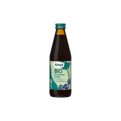 Suc de afine de padure bio 330ml, Alnavit