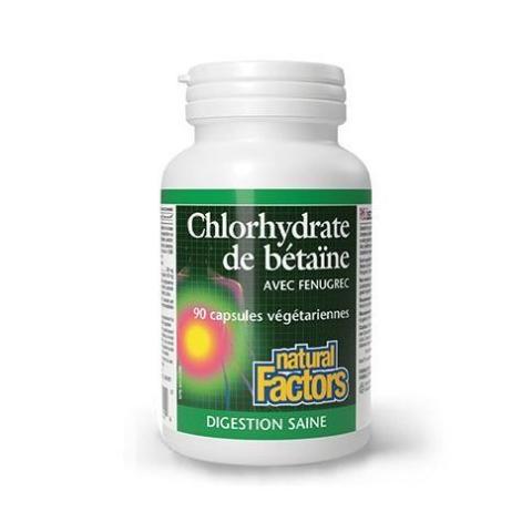 Betaina Hidroclorica + Schinduf 90 cps, Natural Factors