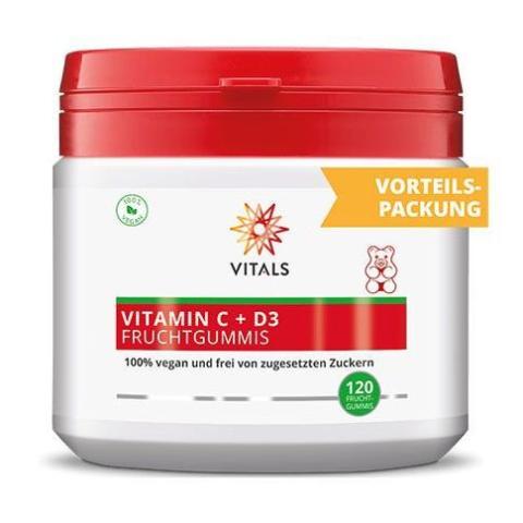 Vitamina C + D3 pentru copii 120 jeleuri, Vitals