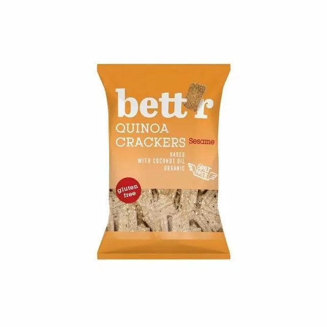 Crackers cu quinoa si susan fara gluten eco 100g, Bettr