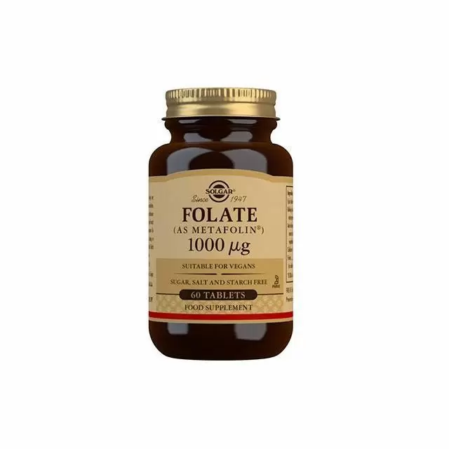 Folate (as Metafolin) 1000µg 60 tbl, Solgar