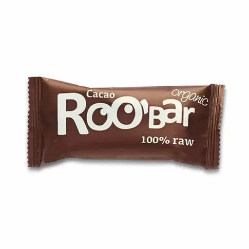 Baton raw bio cu cacao 50g, Roobar