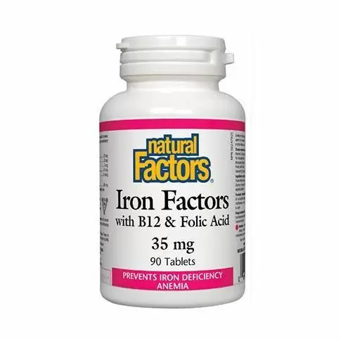 Iron Factors (Fier Fortificat) 90 tbl, Natural Factors