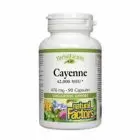 Cayenne 470mg 90 cps, Natural Factors