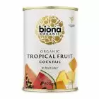 Cocktail de fructe tropicale in suc de fructe bio 400g, Biona