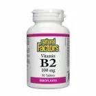 Vitamina B2 - Riboflavina 100mg 90 tbl, Natural Factors