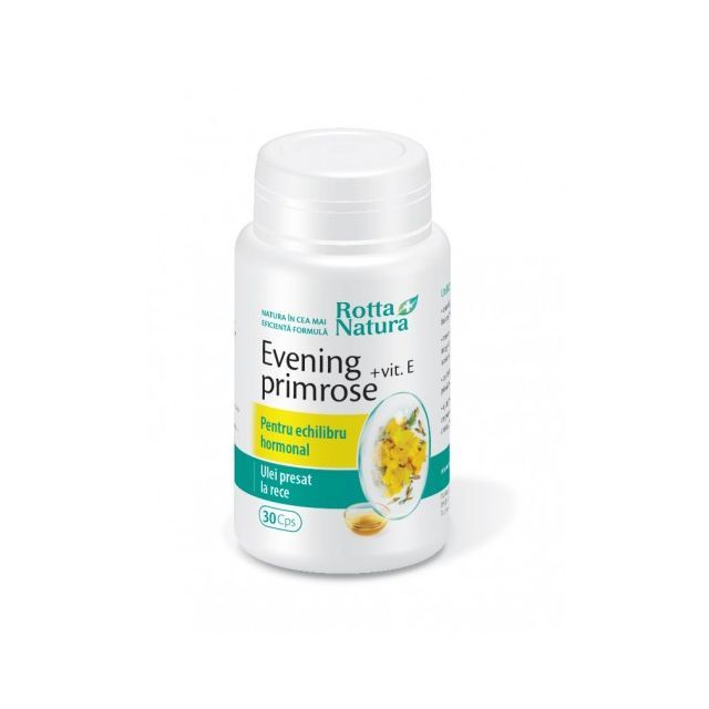Evening Primrose + Vitamina E 30 cps, Rotta Natura
