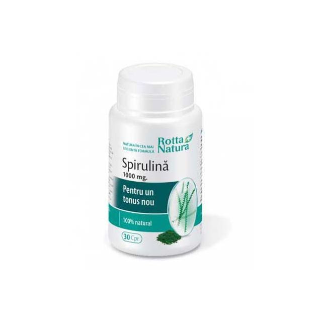Spirulina Bio 1000mg 30 cps, Rotta Natura
