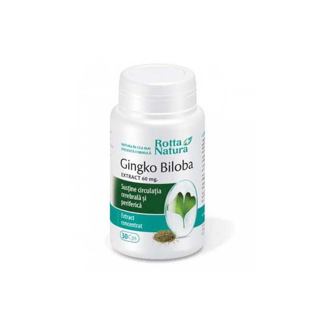 Ginkgo biloba extract 30 cps, Rotta Natura