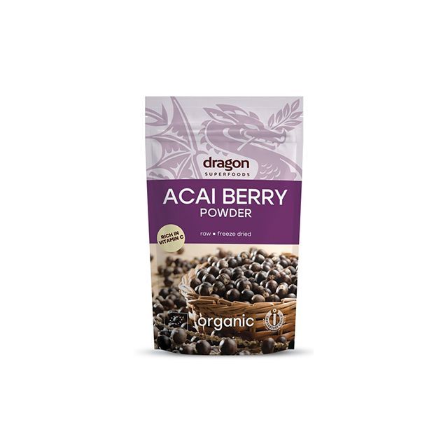 Acai pulbere raw bio 75g, Dragon Superfoods