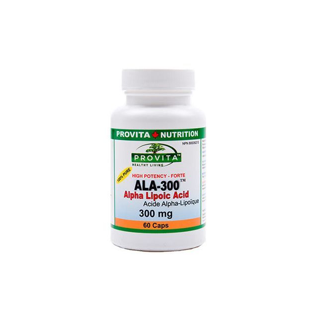 ALA-300 - acid alfa lipoic standardizat forte 300mg 60 cps, Provita Nutrition
