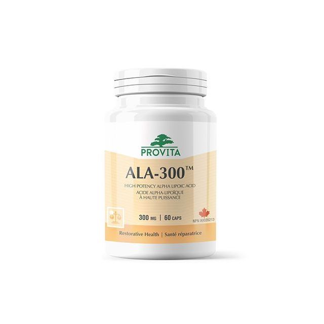 ALA-300 - acid alfa lipoic standardizat forte 300mg 60 cps, Provita Nutrition