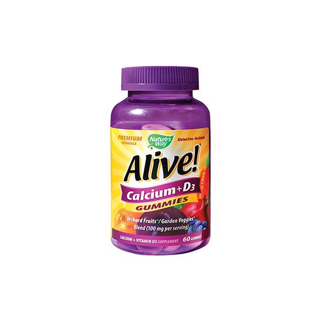 Alive! Calcium + D3 Gummies 60 jeleuri, Nature's Way