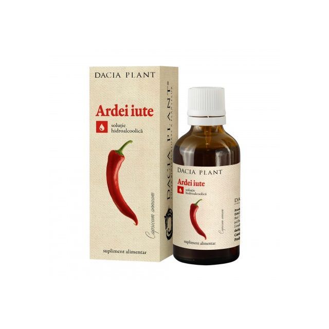 Ardei Iute tinctura 50ml, Dacia Plant