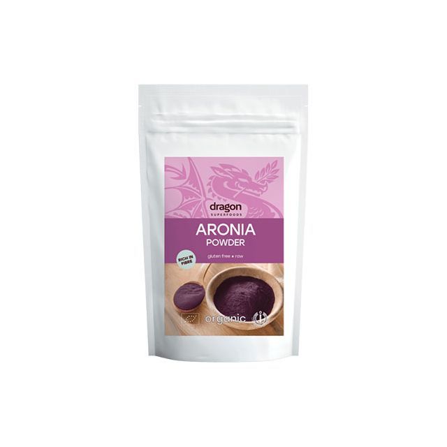 Aronia pudra raw bio 200g, Dragon Superfoods