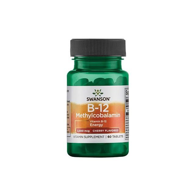 Vitamina B12 (Methylcobalamin)  2500mcg 60 tbl masticabile, Swanson