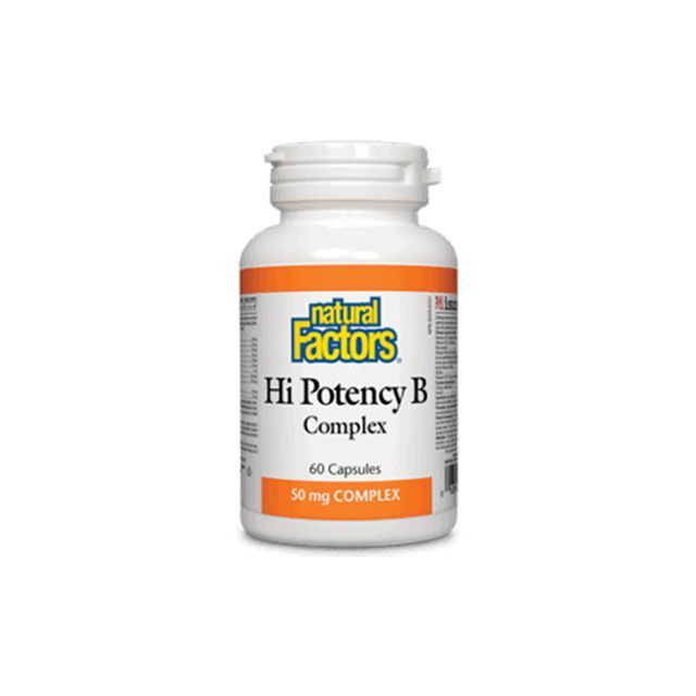 Hi Potency B (Vitamina B-Complex Forte) 90 tbl, Natural Factors