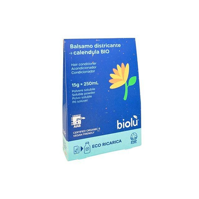 Balsam de par cu galbenele bio pudra, eco-refill 15g, Biolu