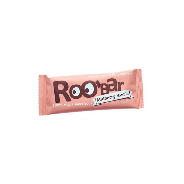 Baton raw bio cu dude si vanilie 30g, Roobar