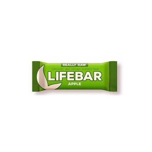 Lifebar baton cu mere raw bio 47g, Lifefood