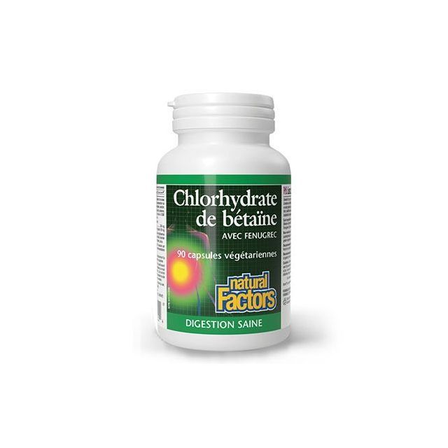 Betaina Hidroclorica + Schinduf 90 cps, Natural Factors