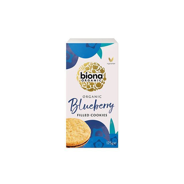 Biscuiti cu umplutura de afine bio 175g, Biona