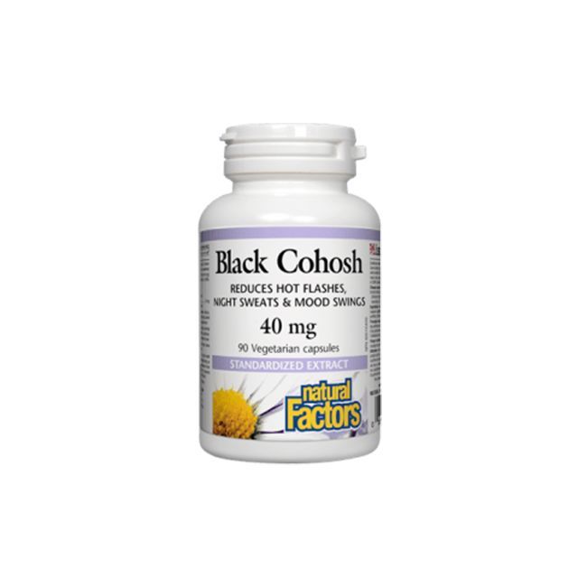 Black Cohosh (Cimicifuga racemosa) 40mg 60 cps, Natural Factors