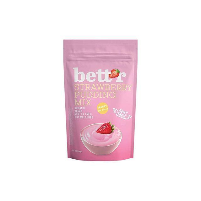 Mix pentru budinca cu capsuni bio 150g, Bettr