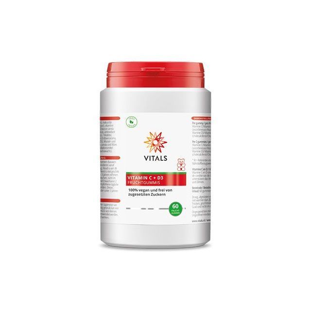 Vitamina C + D3 pentru copii 60 jeleuri, Vitals