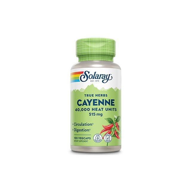 Cayenne (Ardei Iute) 450mg 100 cps, Solaray
