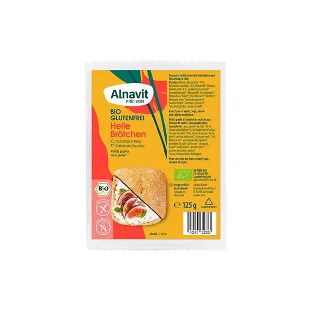 Chifle albe fara gluten, precoapte, bio 125gx2 buc. Alnavit