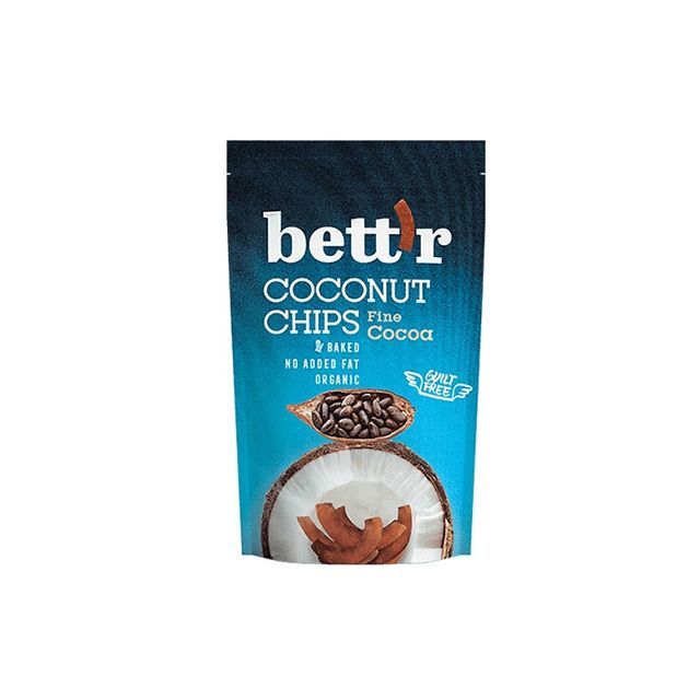 Chips de cocos cu cacao bio 70g, Bettr
