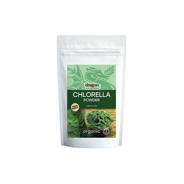 Chlorella pulbere bio  200g, Dragon Superfoods