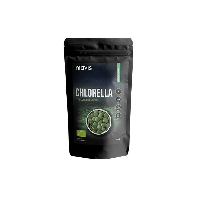 Chlorella Tablete Ecologice/Bio 125g, Niavis