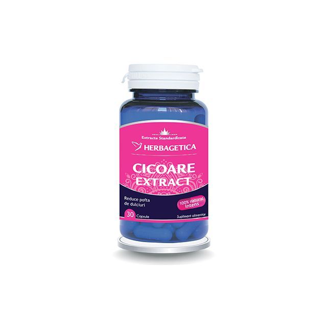 Cicoare Extract 30 cps, Herbagetica  
