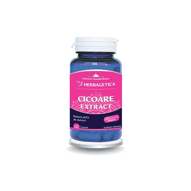 Cicoare Extract 60 cps, Herbagetica