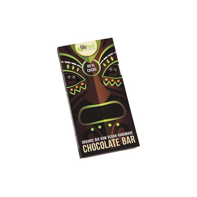 Ciocolata cu 80% cacao raw bio 70g, Lifefood