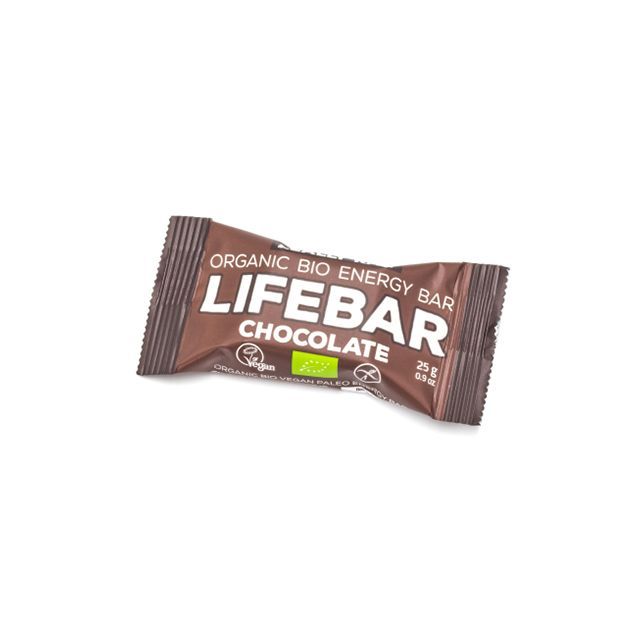 Lifebar baton cu ciocolata raw bio 25g, Lifefood
