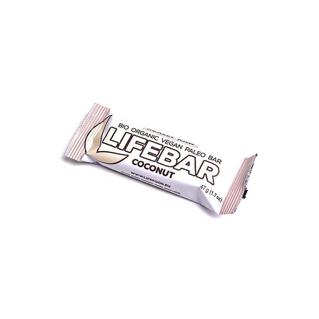 Lifebar baton cu nuca de cocos raw bio 47g, Lifefood