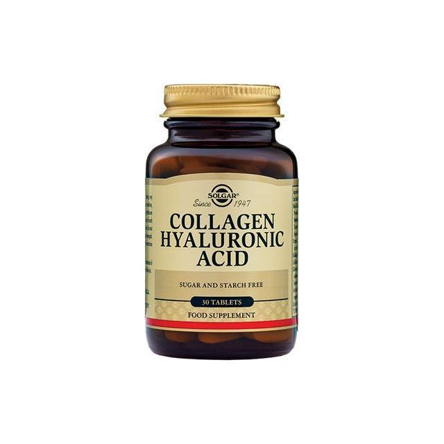 Collagen Hyaluronic Acid (Complex de Acid Hialuronic) 120mg 30 tbl, Solgar