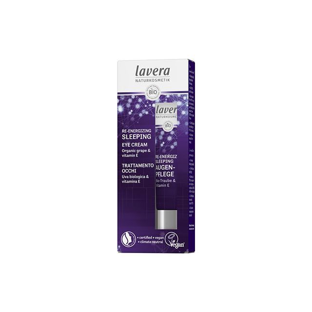 Contur ochi noapte cu antioxidanti Re-Energizing Sleeping Eye Cream, 15ml Lavera