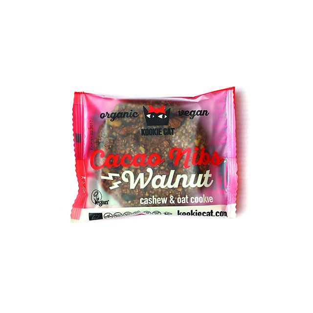 Cookie cu nuci si cacao fara gluten bio 50g, Kookie Cat